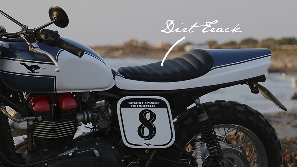 asiento triumph dirt track