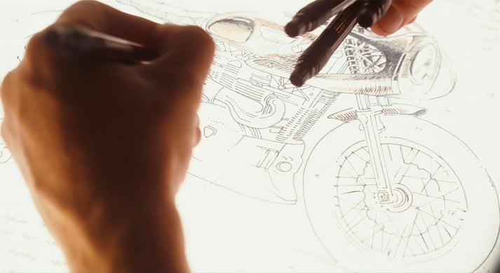 boceto-cafe-racer